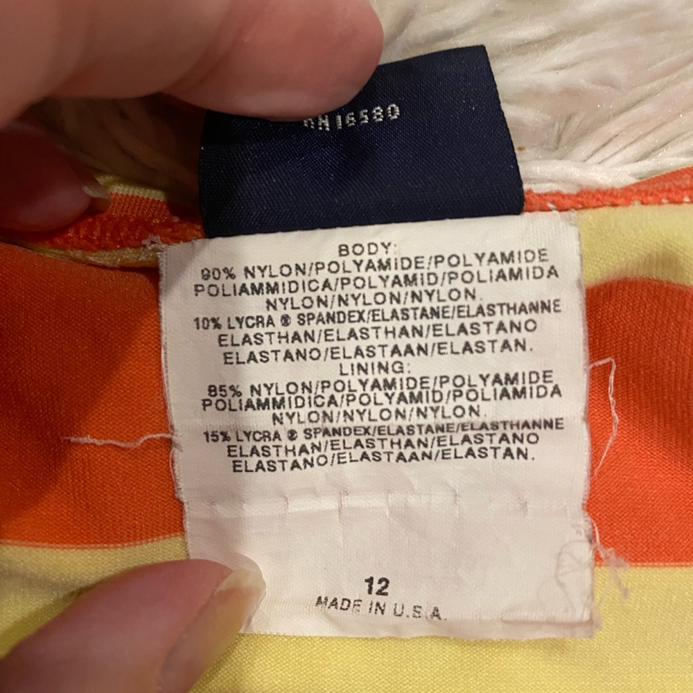 Ralph Lauren Sport Striped 2 Pc Swimsuit Sz 12 - Picture 4 of 13